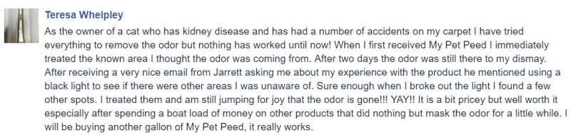  <a href='https://www.mypetpeed.com/review_groups/carpet/'>Carpet</a>, <a href='https://www.mypetpeed.com/review_groups/cat/'>Cat</a>, <a href='https://www.mypetpeed.com/review_groups/joe/'>Joe</a>, <a href='https://www.mypetpeed.com/review_groups/odor/'>Odor</a>, <a href='https://www.mypetpeed.com/review_groups/repeat-buyer/'>Repeat Buyer</a>, <a href='https://www.mypetpeed.com/review_groups/stains/'>Stains</a>